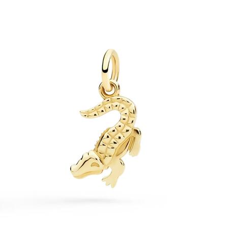 DoDo CIONDOLO COCCODRILLO ORO GIALLO 