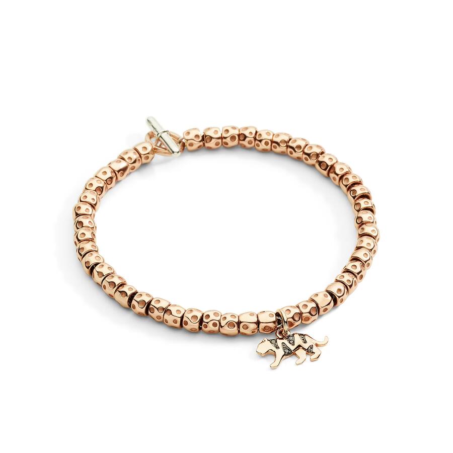 DoDo CIONDOLO TIGRE ORO ROSA & DIAMANTI  