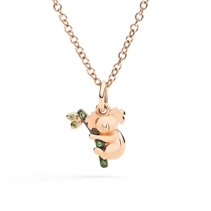 DoDo CIONDOLO KOALA ORO ROSA & TSAVORITI