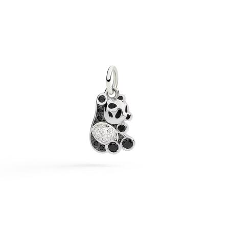 DoDo CIONDOLO PANDA ARGENTO & DIAMANTI 