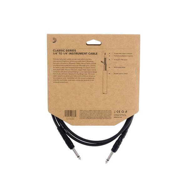 D'Addario Classic Instrument Cable PW-CGT-20