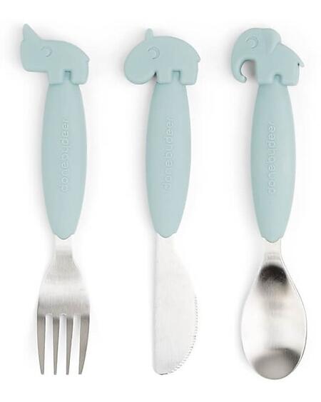 Set Posate Antiscivolo in Acciaio – Forchetta, Cucchiaio e Coltello