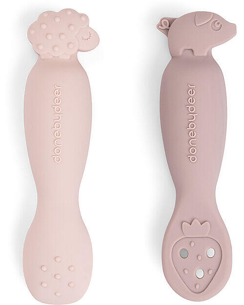 Set 2 Cucchiai da Apprendimento in Silicone – Tiny Farm