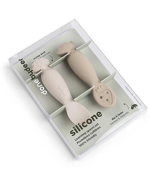 Set 2 Cucchiai da Apprendimento in Silicone – Tiny Farm