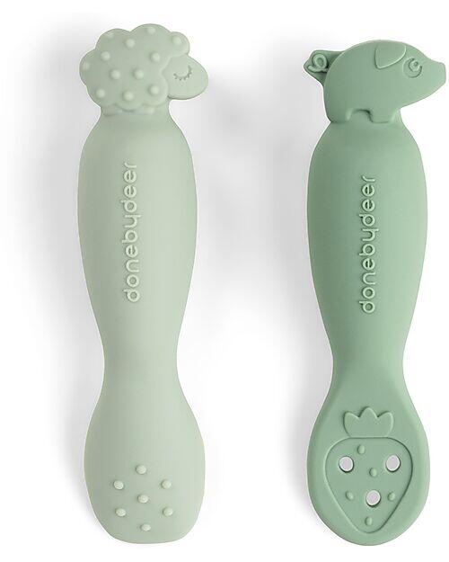 Set 2 Cucchiai da Apprendimento in Silicone – Tiny Farm