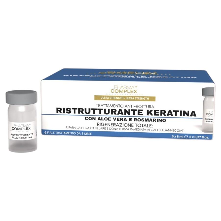 PHARMA COMPLEX 6 FIALE CAPELLI RISTRUTTURANTE ALLA KERATINA 