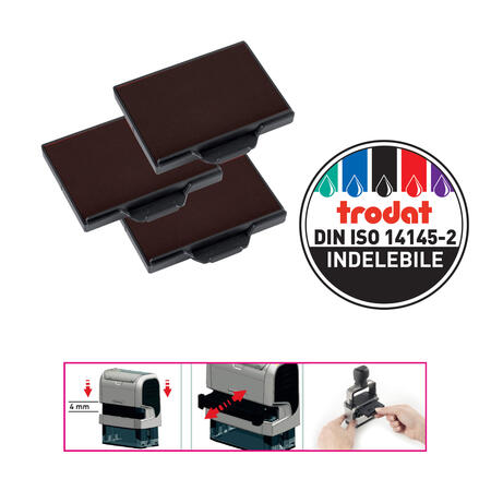 Tampone Ricambio per Timbro Autoinchiostrante TRODAT 6/58 - conf. 3 pz
