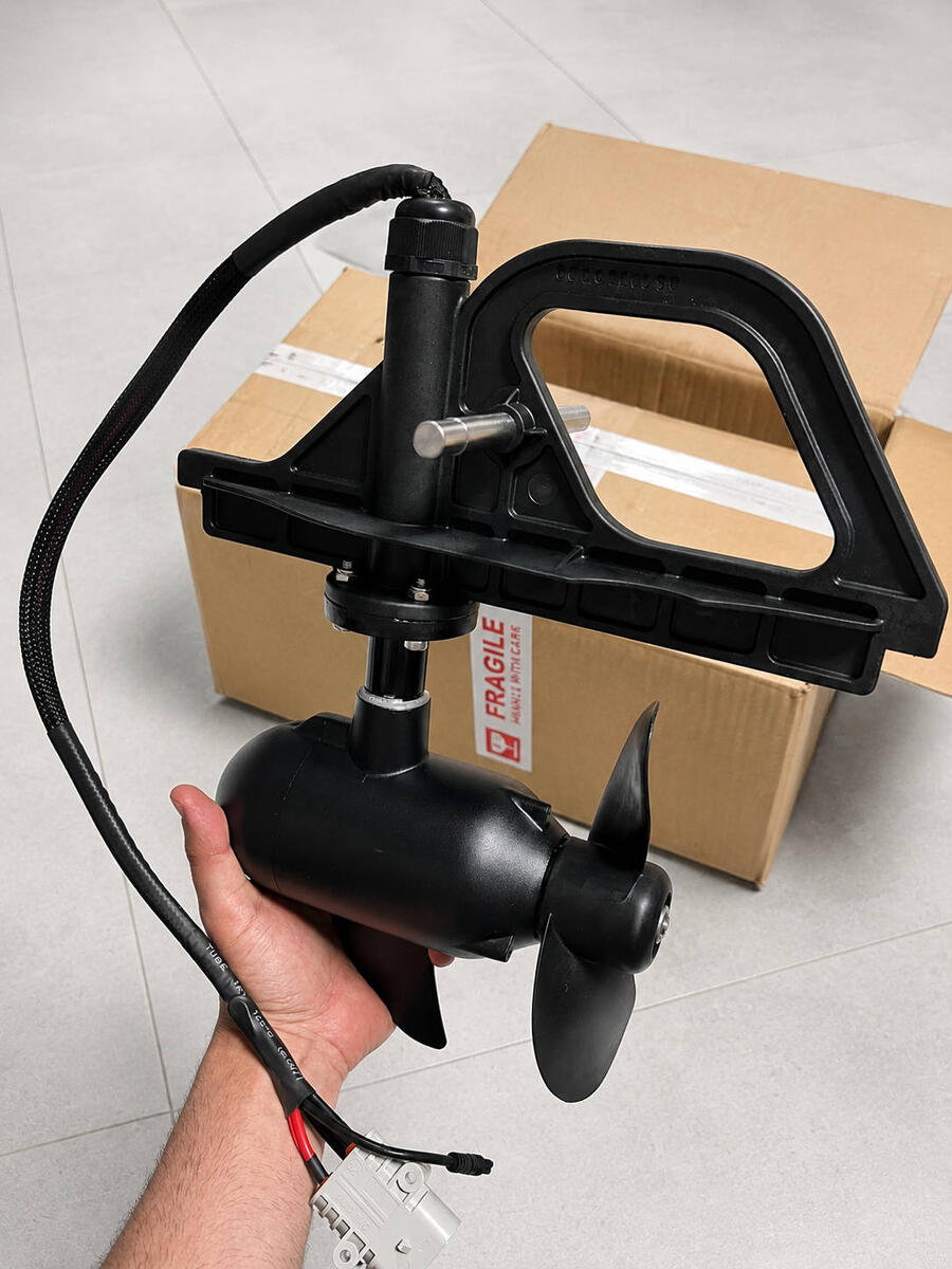 Motore Elettrico per kayak a pedali con pinnette - 55lb 12v - SKF Power - B