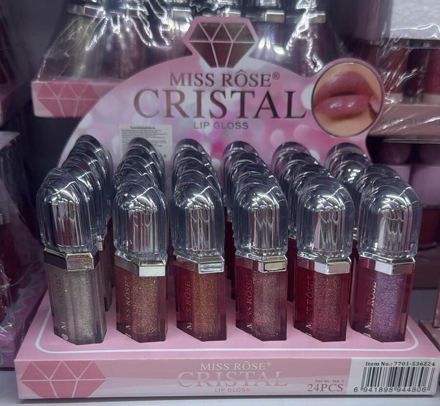 MISS ROSE CRISTAL LIP GLOSS [Conf. da 24 pezzi]