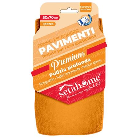 SETABLU PANNO MICROFIBRA PAVIMENTI CON ASOLA 50X70 CM (Confezione da 24 pezzi) 