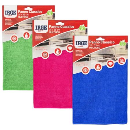 IRGE PANNO MICROFIBRA 35X35 CM (Confezione da 12 pezzi) 