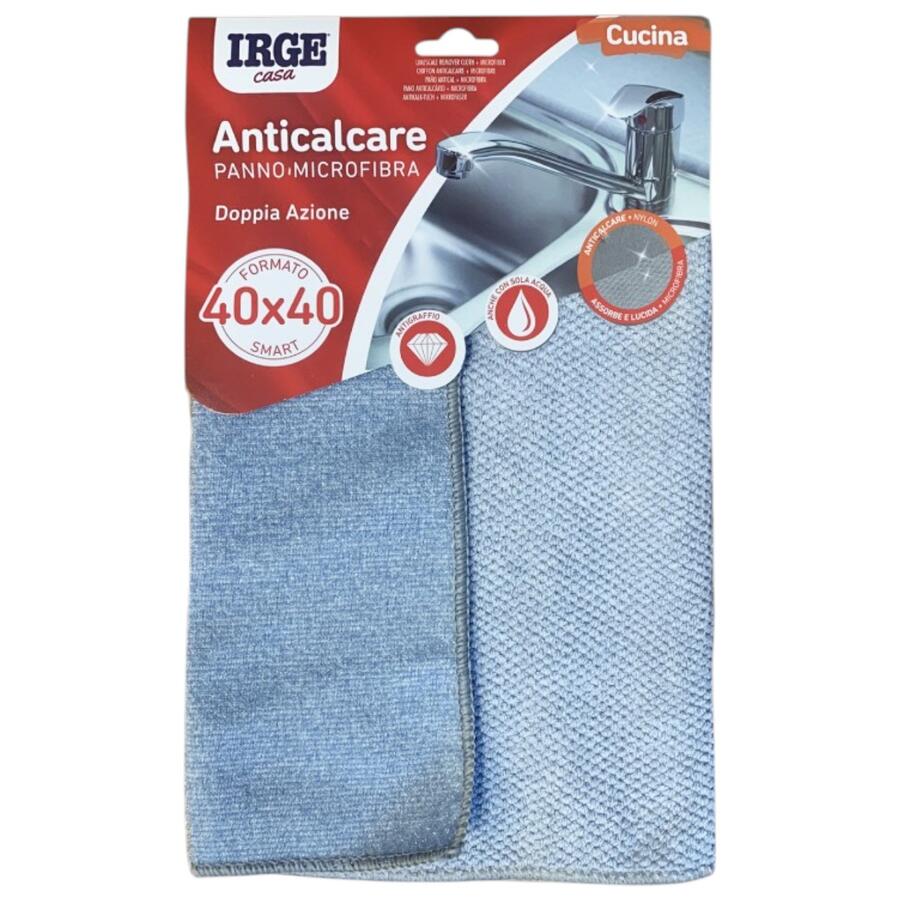 IRGE PANNO MICROFIBRA ANTICALCARE 40X40 CM (Confezione da 12 pezzi)