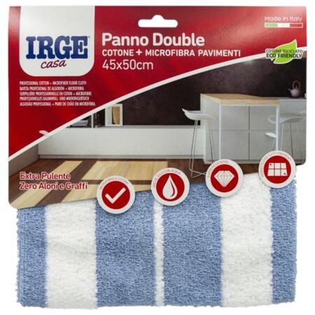IRGE PANNO COTONE E MICROFIBRA 45X50 CM (Confezione da 12 pezzi) 