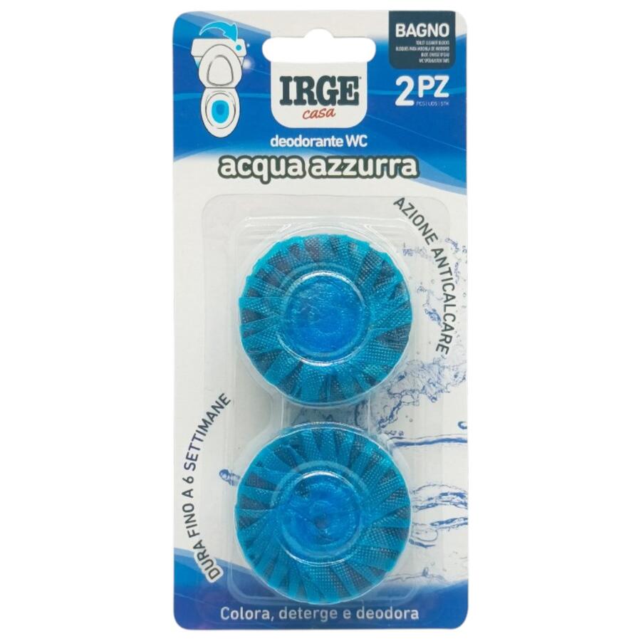 IRGE DEO WC 2 PEZZI ACQUA AZZURRA (Confezione da 12 pezzi)