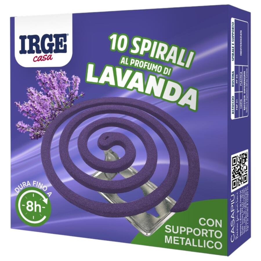 IRGE SPIRALI ALLA LAVANDA 10 PEZZI (Confezioni da 12 pezzi)