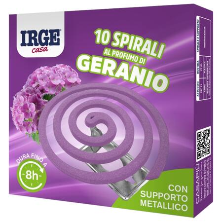 IRGE SPIRALI AL GERANIO 10 PEZZI (Confezioni da 12 pezzi)