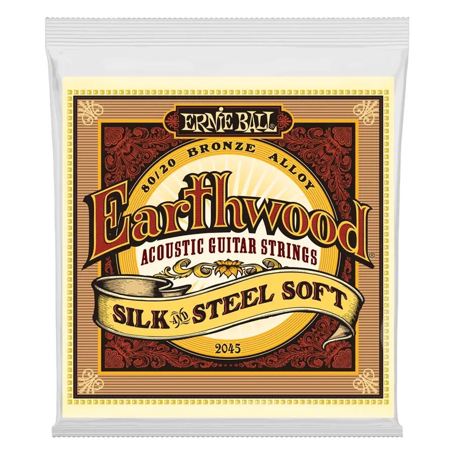 Ernie Ball 2045 Earthwood Silk & Steel 80/20 Bronze Soft 11-52