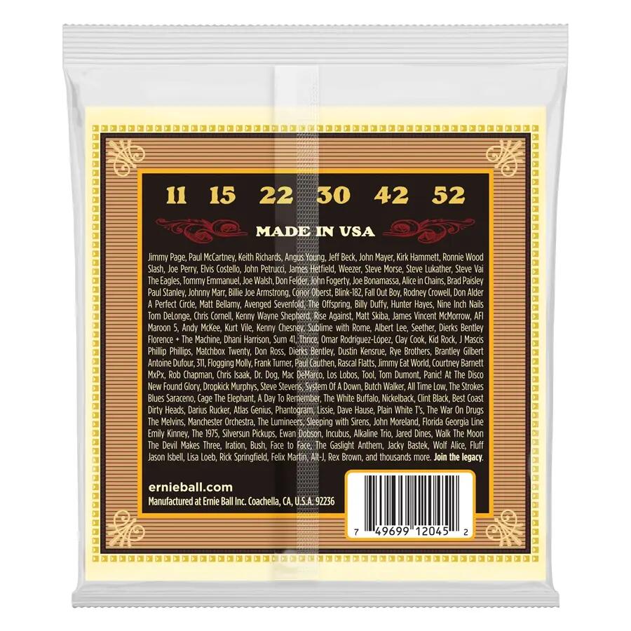 Ernie Ball 2045 Earthwood Silk & Steel 80/20 Bronze Soft 11-52