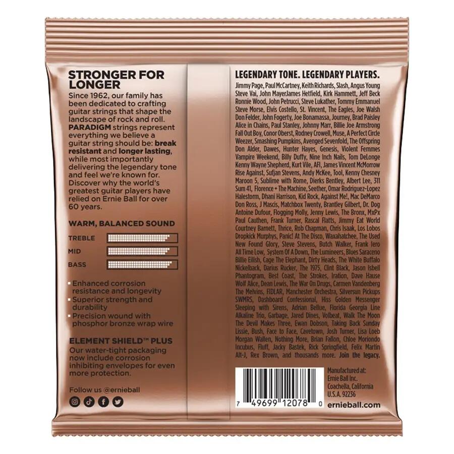 Ernie Ball 2078 Paradigm Phosphor Bronze Light 11-52