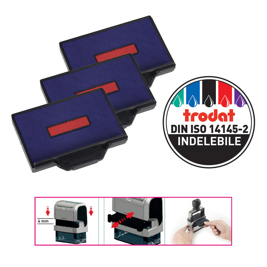 Tampone RIcambio per Timbro Autoinchiostrante TRODAT 6/56 - conf. 3 pz
