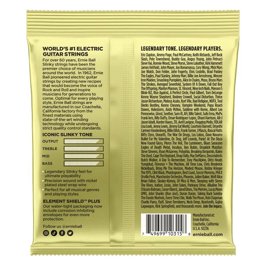 Ernie Ball 2214 Nickel Wound Mammoth Slinky 12-62