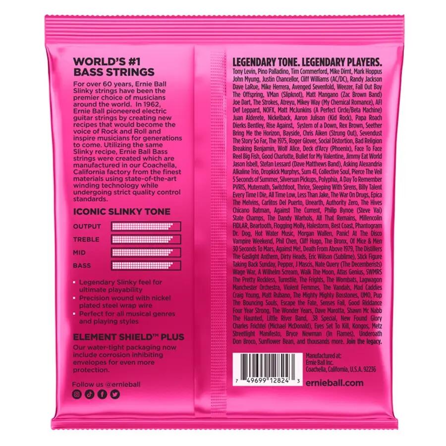 Ernie Ball 2824 Nickel Wound 5 corde Super Slinky 40-125