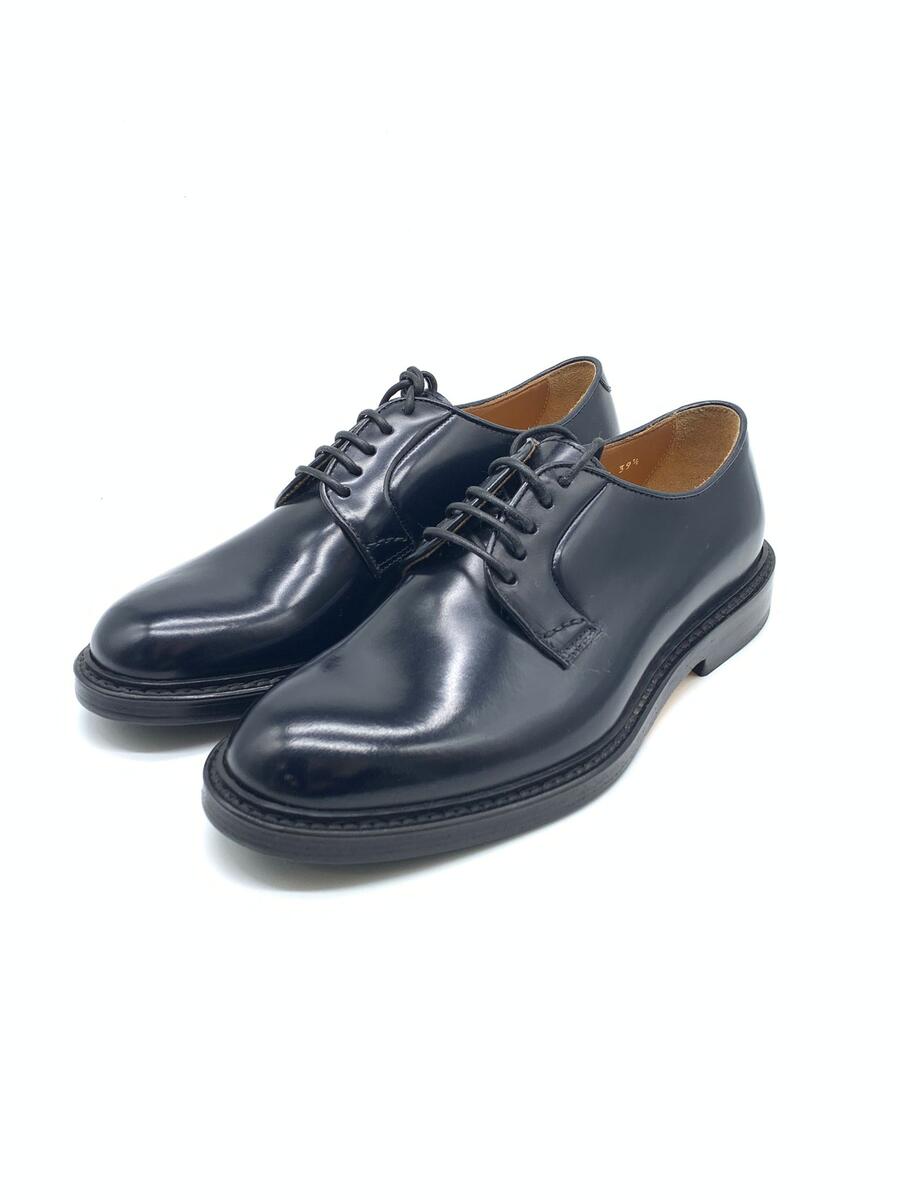 Doucal’s derby stringata in pelle blu tempesta