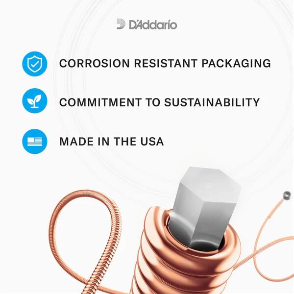 D'Addario EJ16-3D Phosphor Bronze Acoustic Guitar Strings Light 12-53- set 3