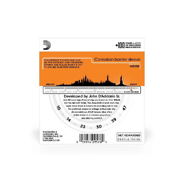 D’Addario Ej10-3D Pack 3 mute Bronze wound Extra Light 010/047