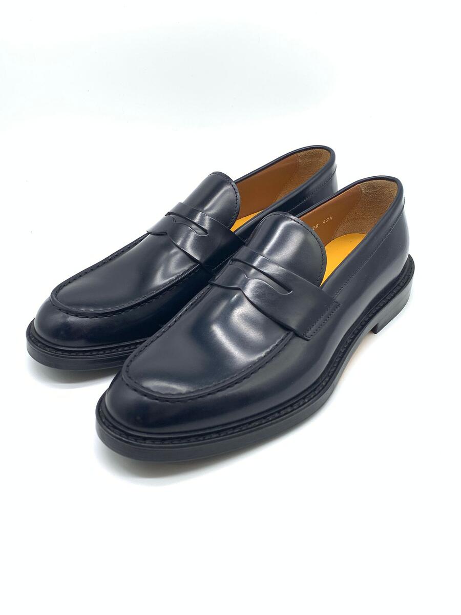 Doucal’s Mocassino classico in pelle blu tempesta