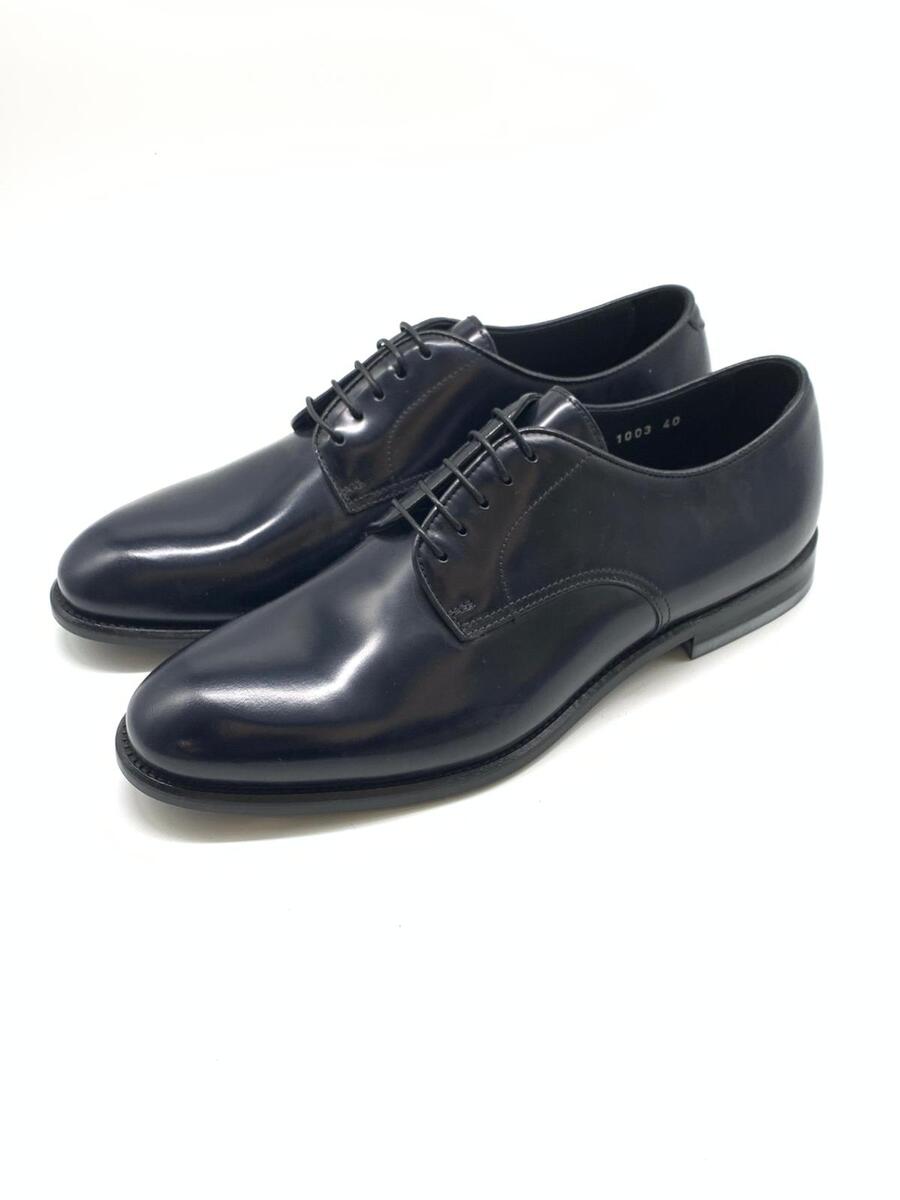 Doucal’s Derby stringata in pelle Tempesta blu