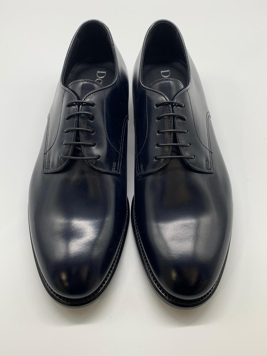 Doucal’s Derby stringata in pelle Tempesta blu