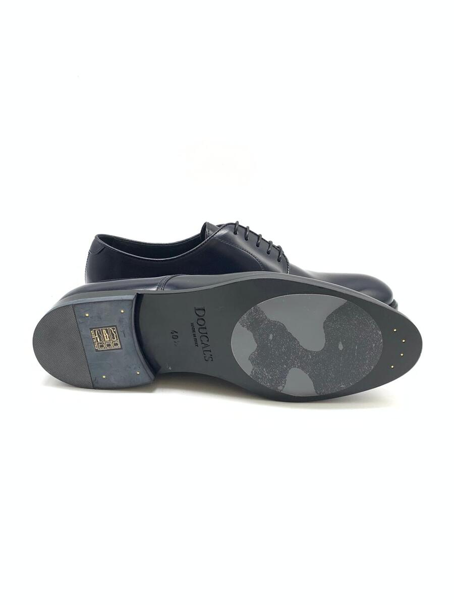 Doucal’s Derby stringata in pelle Tempesta blu