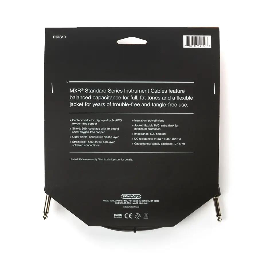 Mxr DCIS10 Cavo strumento Standard, 3 Metri