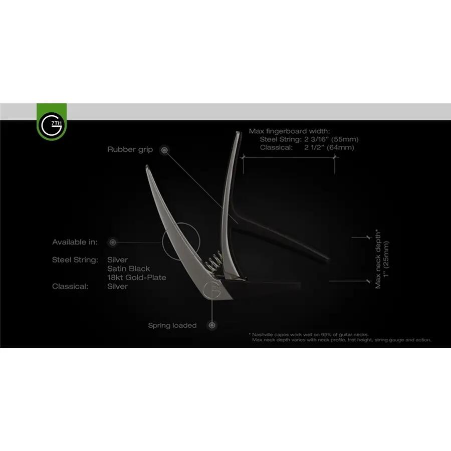 G7th Nashville Classical Silver Capo