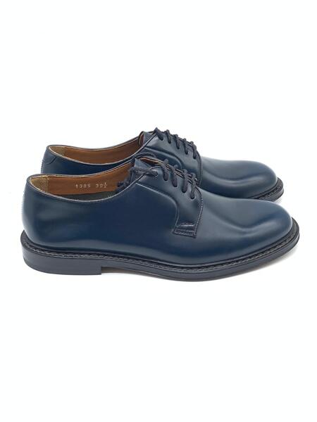 Doucal’s Derby stringata in pelle Horse Goose (blu)