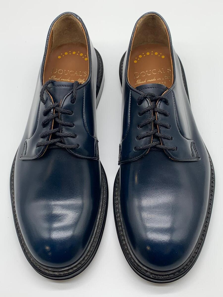 Doucal’s Derby stringata in pelle Horse Goose (blu)