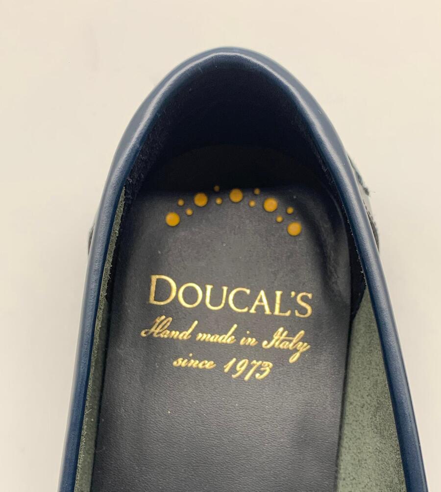 Doucal’s  Mocassino Horse Goose (Blu notte spazzolato)