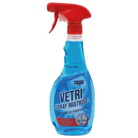 IRGE SPRAY DETERGENTE VETRI MULTIUSO COMPLETO 500 ML (Confezione da 12 pezzi) 