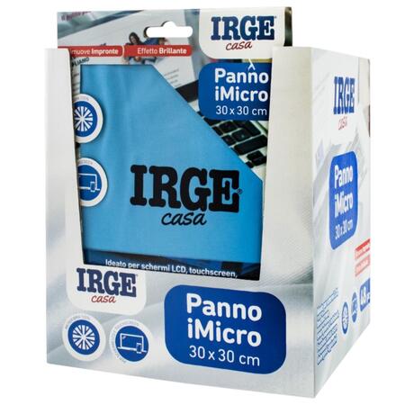 IRGE PANNO VETRI IN MICROFIBRA 30X30 CM (Confezione da 12 pezzi) 