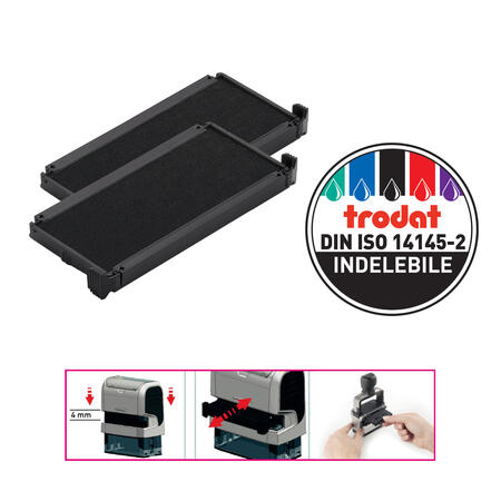 Tampone Ricambio per Timbro Autoinchiostrante TRODAT PRINTY 4914 - conf. 2 pz