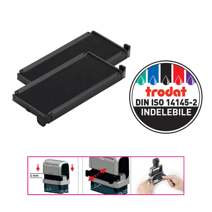 Tampone Ricambio per Timbro Autoinchiostrante TRODAT PRINTY 4914 - conf. 2 pz