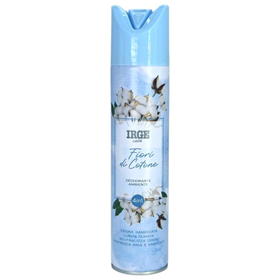 IRGE DEODORANTE AMBIENTE 300 ML FIOR DI COTONE (Confezione da 12 pezzi) 