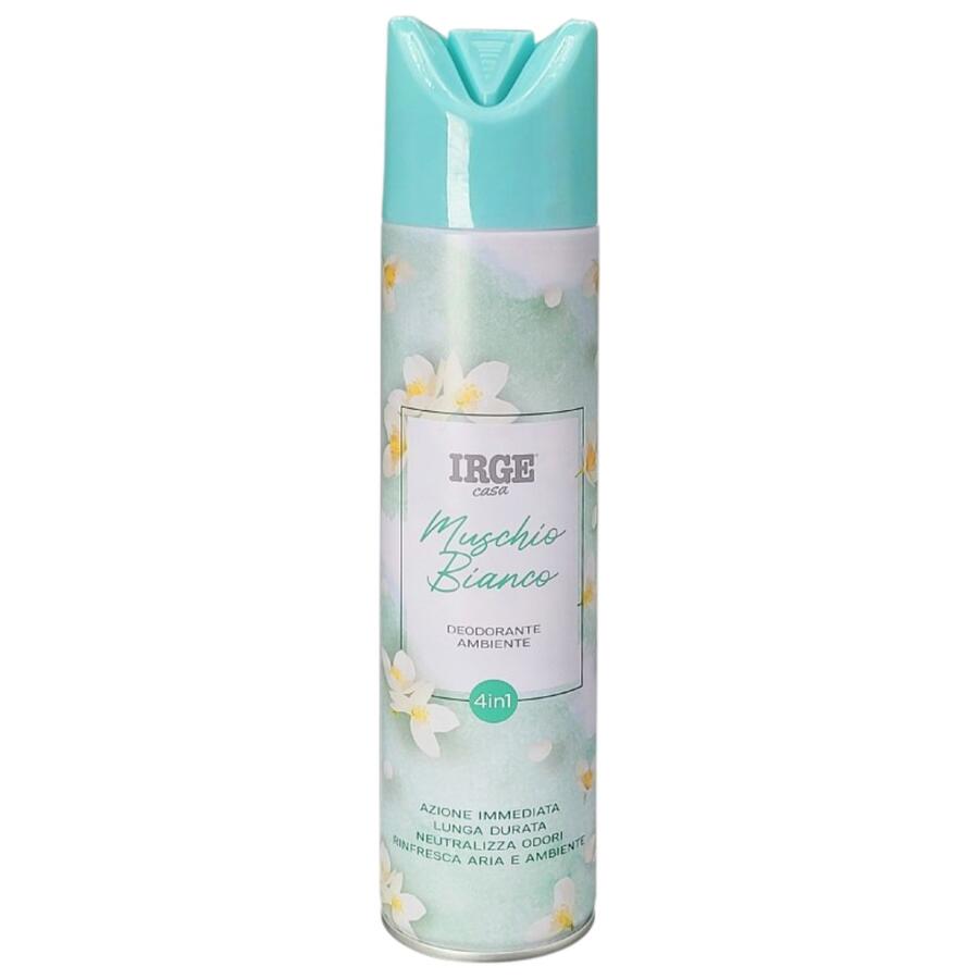 IRGE DEODORANTE AMBIENTE 300 ML MUSCHIO BIANCO (Confezione da 12 pezzi) 