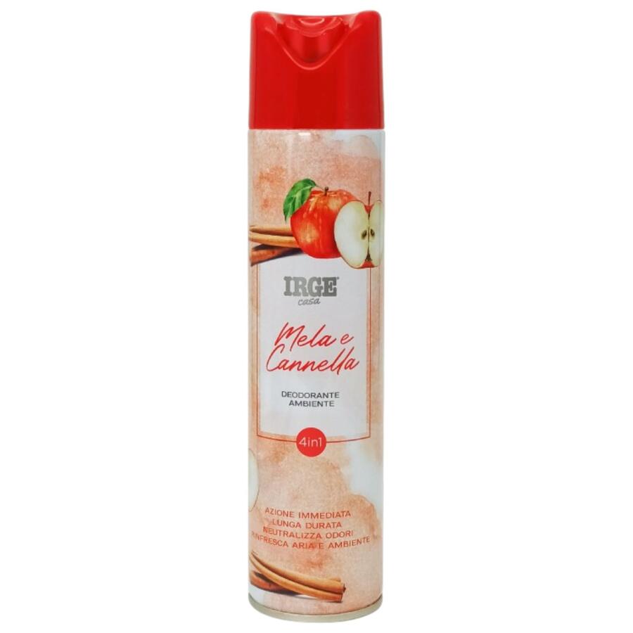 IRGE DEODORANTE AMBIENTE 300 ML MELA E CANNELLA (Confezione da 12 pezzi) 