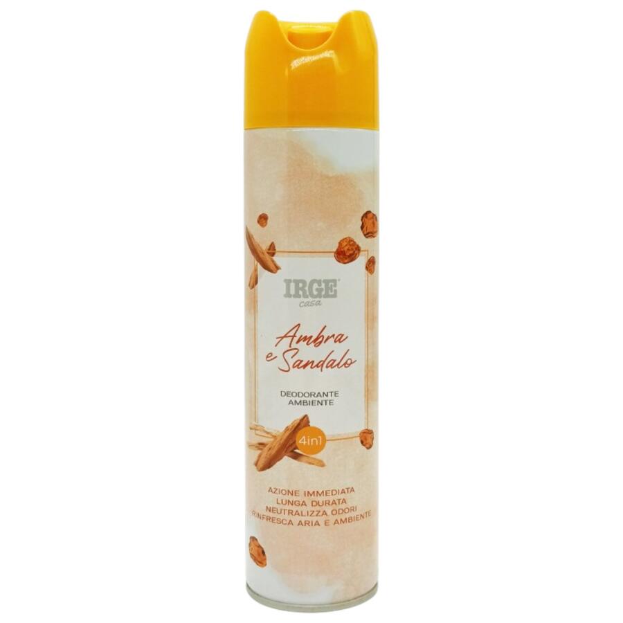 IRGE DEODORANTE AMBIENTE 300 ML AMBRA E SANDALO (Confezione da 12 pezzi) 