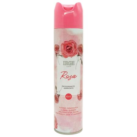 IRGE DEODORANTE AMBIENTE 300 ML ROSA (Confezione da 12 pezzi) 