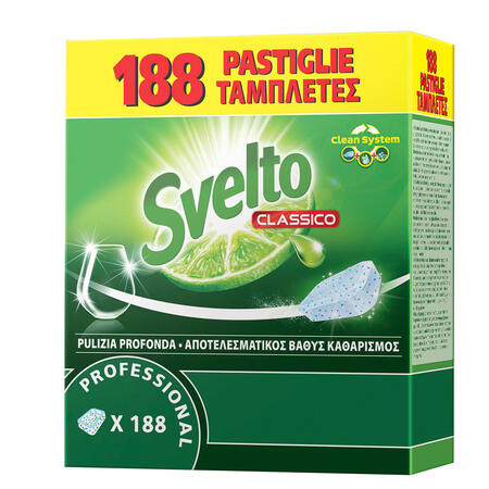 Fustino da 188 Pastiglie per Lavastoviglie SVELTO