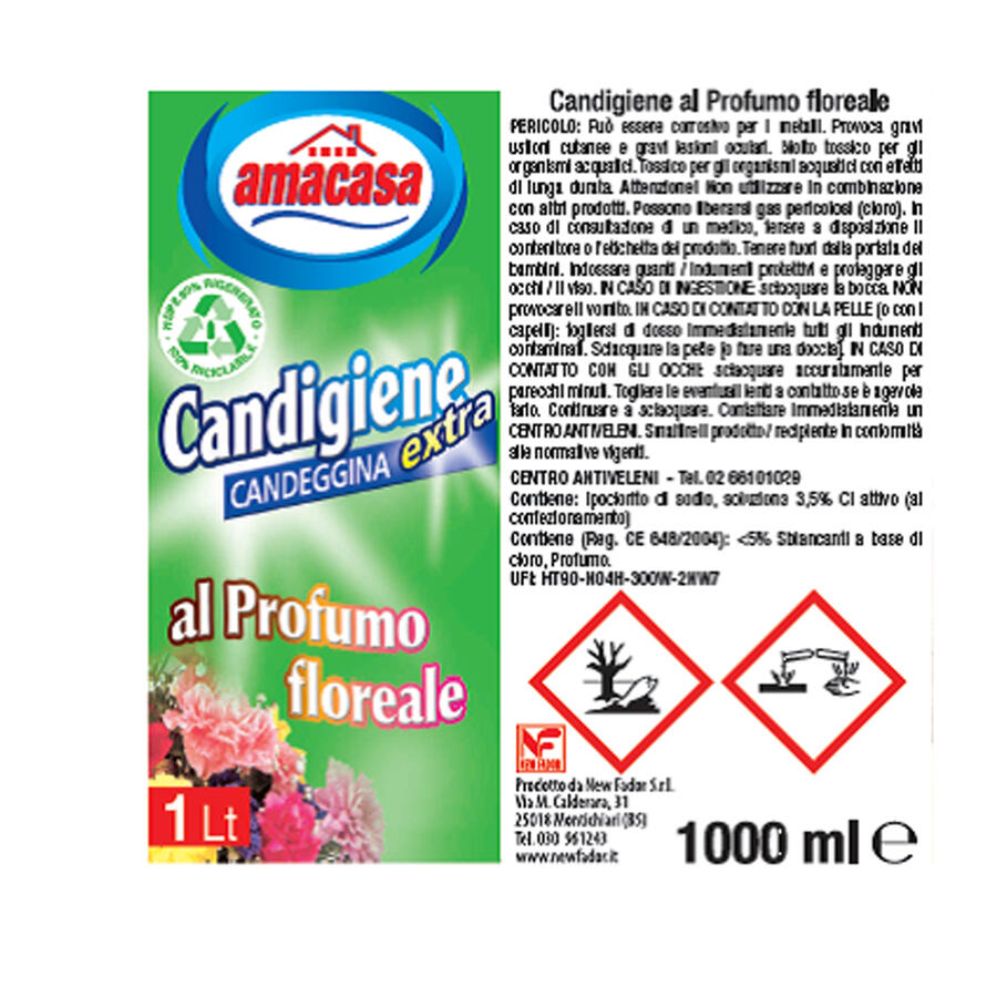Candeggina Igienizzante al Profumo FLOREALE 1000 ml AMACASA