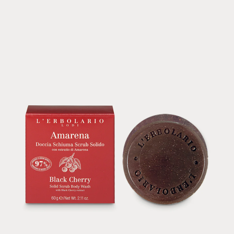 L'Erbolario - Amarena Doccia schiuma scrub solido